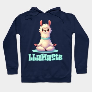 Cute Llama Lamaste Illustration Hoodie